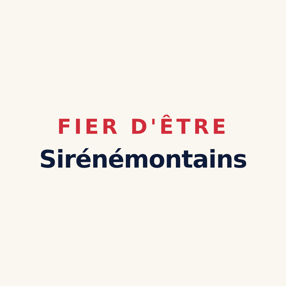 Tasse « Fier d'être Sirénémontains » — design pour Monsireigne