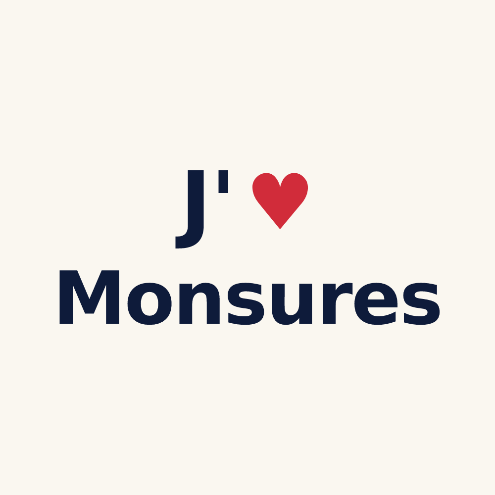 Tasse personnalisée Monsures — design J'aime Monsures