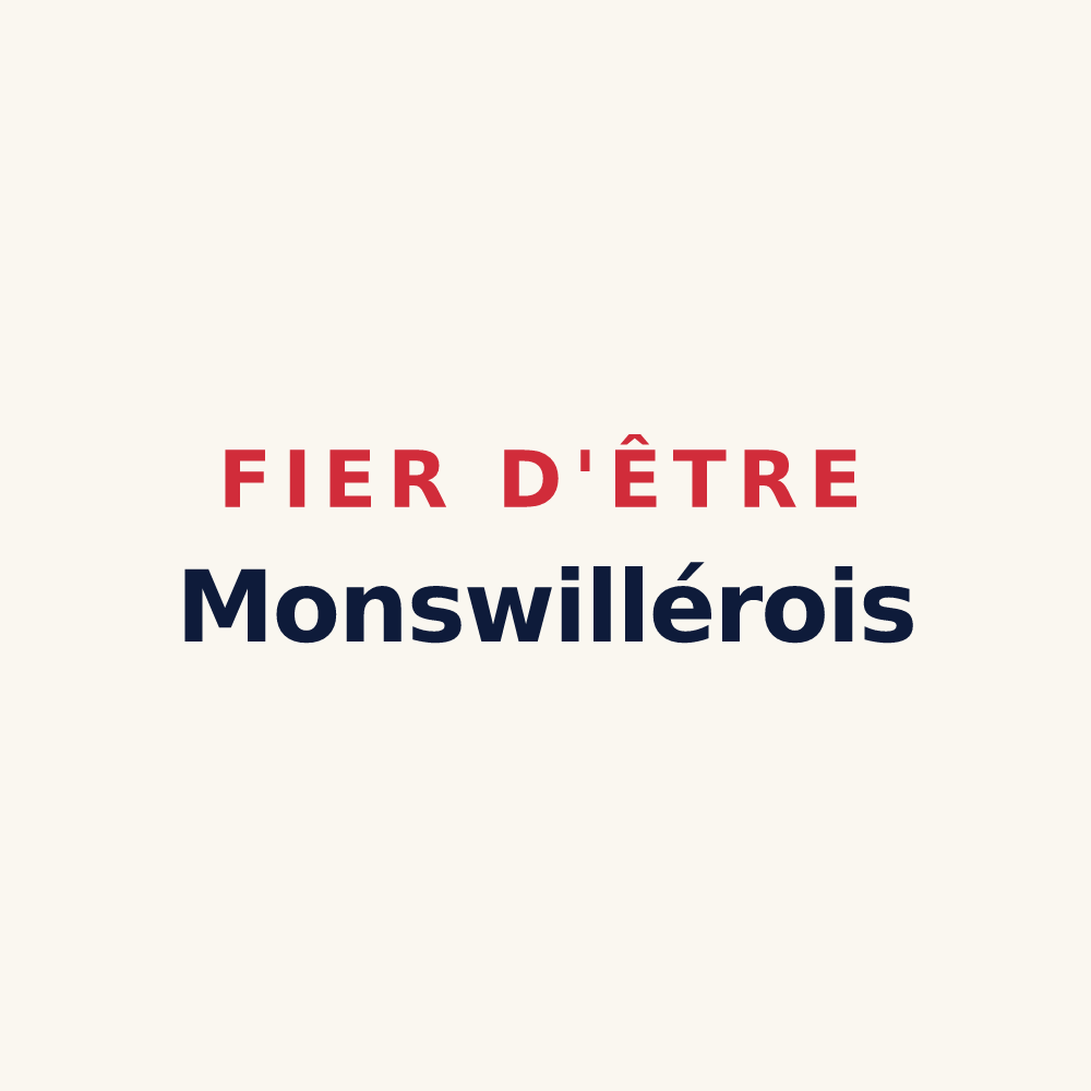 Tasse « Fier d'être Monswillérois » — design pour Monswiller
