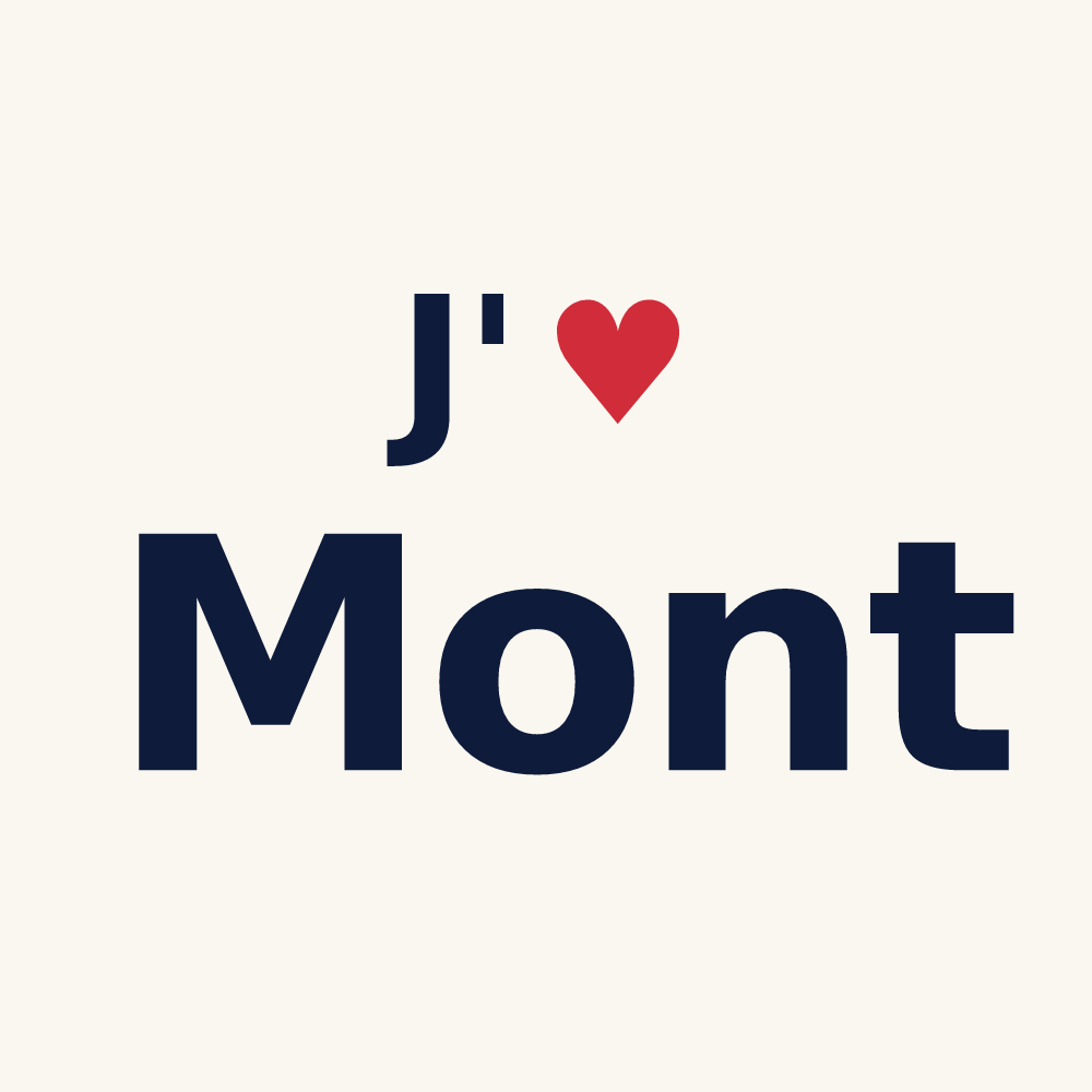 Tasse personnalisée Mont — design J'aime Mont