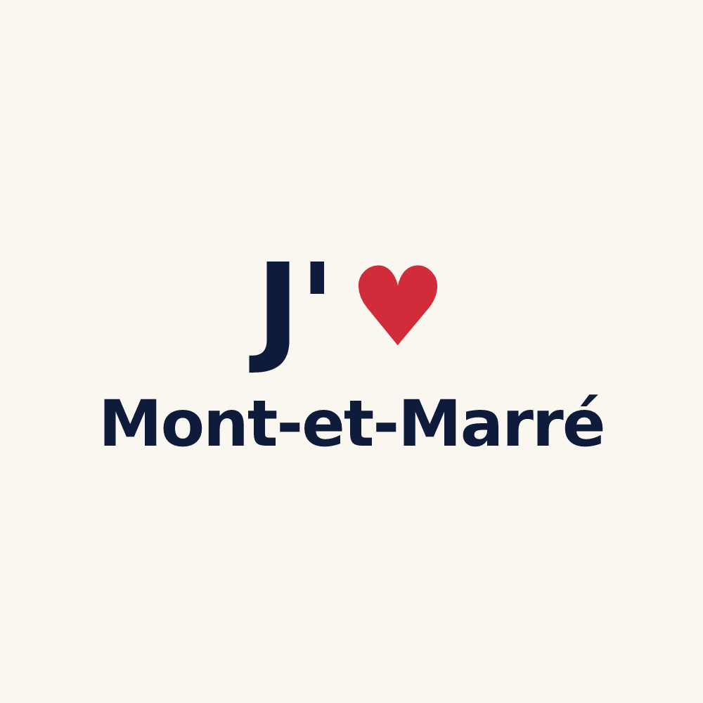 Tasse personnalisée Mont-et-Marré — design J'aime Mont-et-Marré