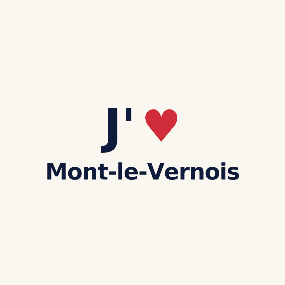 Tasse personnalisée Mont-le-Vernois — design J'aime Mont-le-Vernois