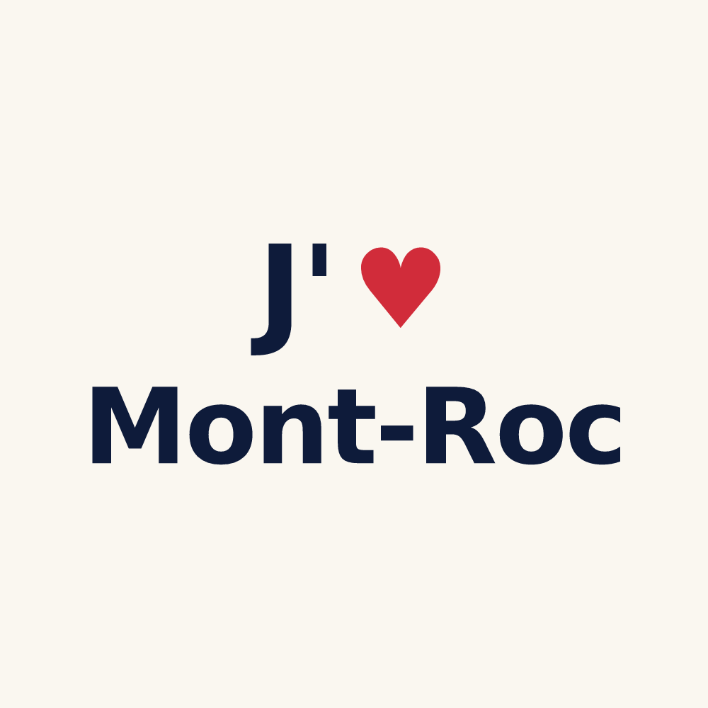 Tasse personnalisée Mont-Roc — design J'aime Mont-Roc