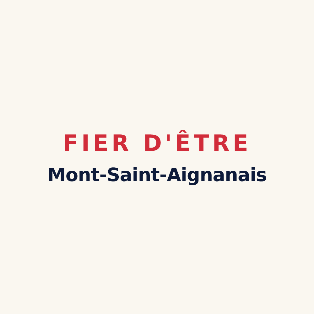 Tasse « Fier d'être Mont-Saint-Aignanais » — design pour Mont-Saint-Aignan