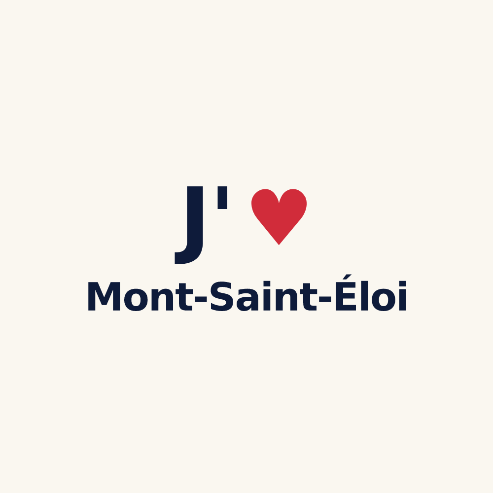 Tasse personnalisée Mont-Saint-Éloi — design J'aime Mont-Saint-Éloi