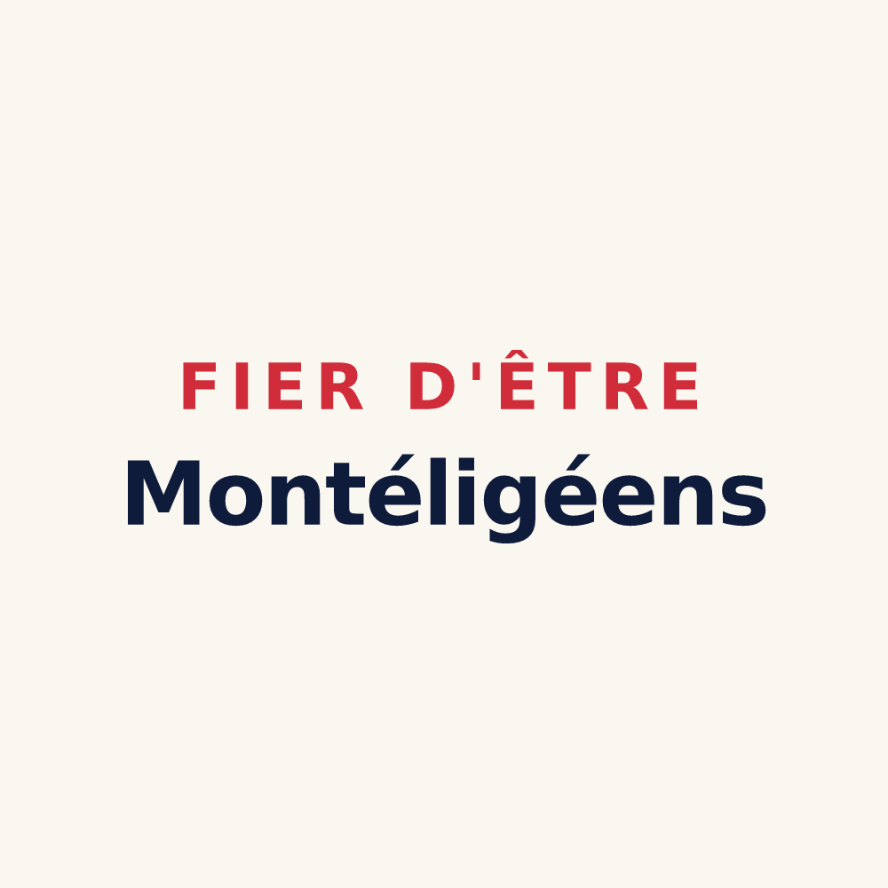 Tasse « Fier d'être Montéligéens » — design pour Mont-Saint-Éloi