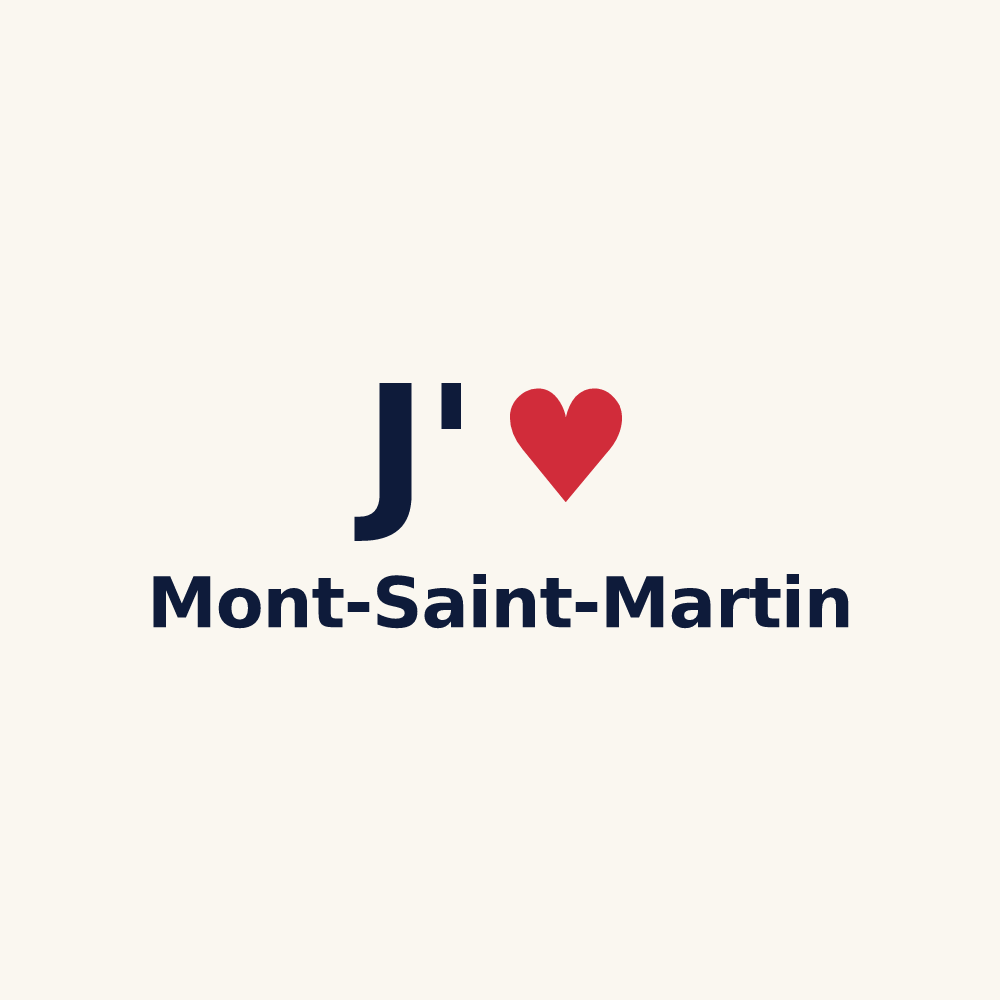 Tasse personnalisée Mont-Saint-Martin — design J'aime Mont-Saint-Martin