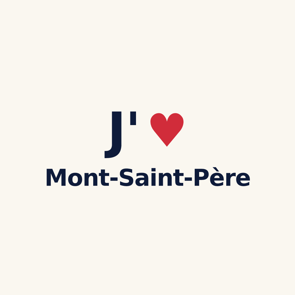 Tasse personnalisée Mont-Saint-Père — design J'aime Mont-Saint-Père