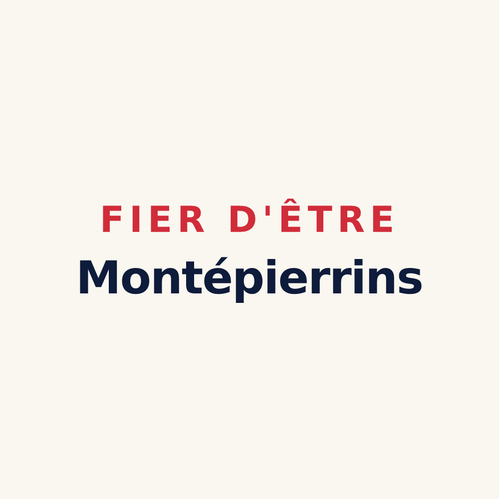 Tasse « Fier d'être Montépierrins » — design pour Mont-Saint-Père