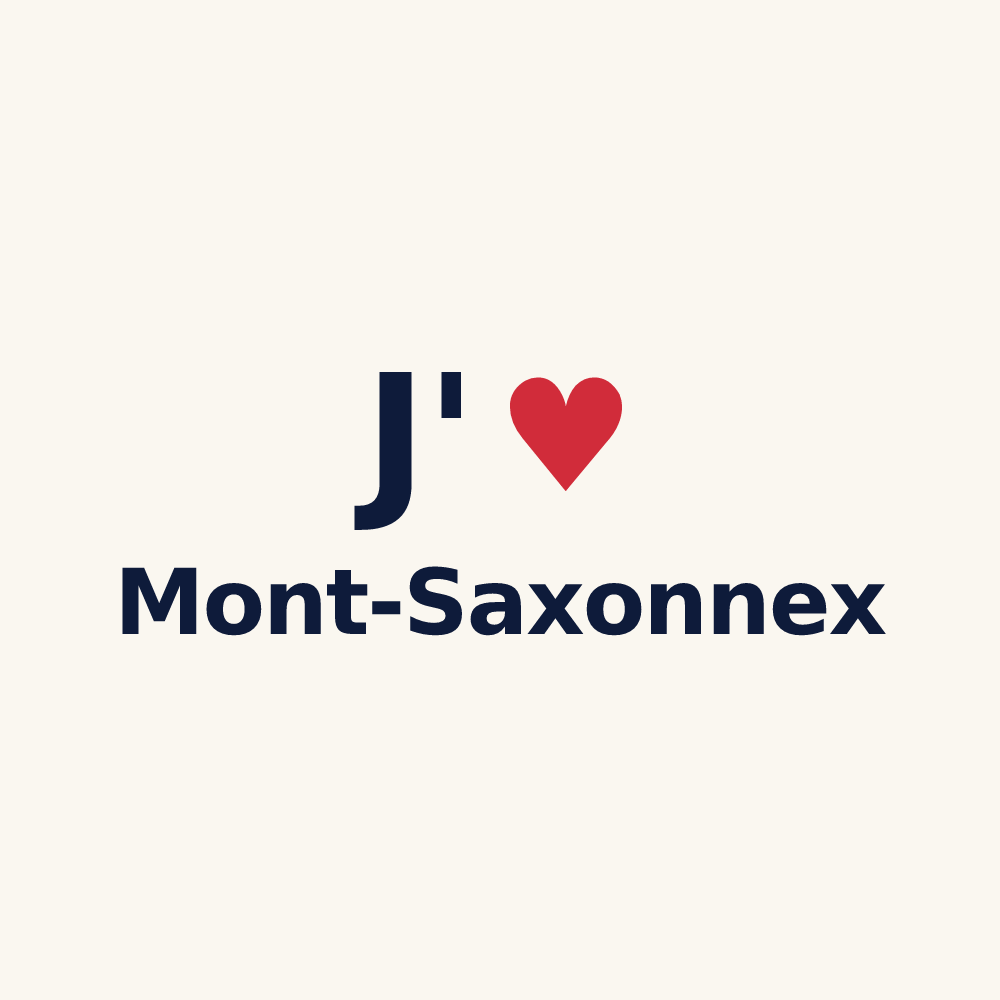 Tasse personnalisée Mont-Saxonnex — design J'aime Mont-Saxonnex