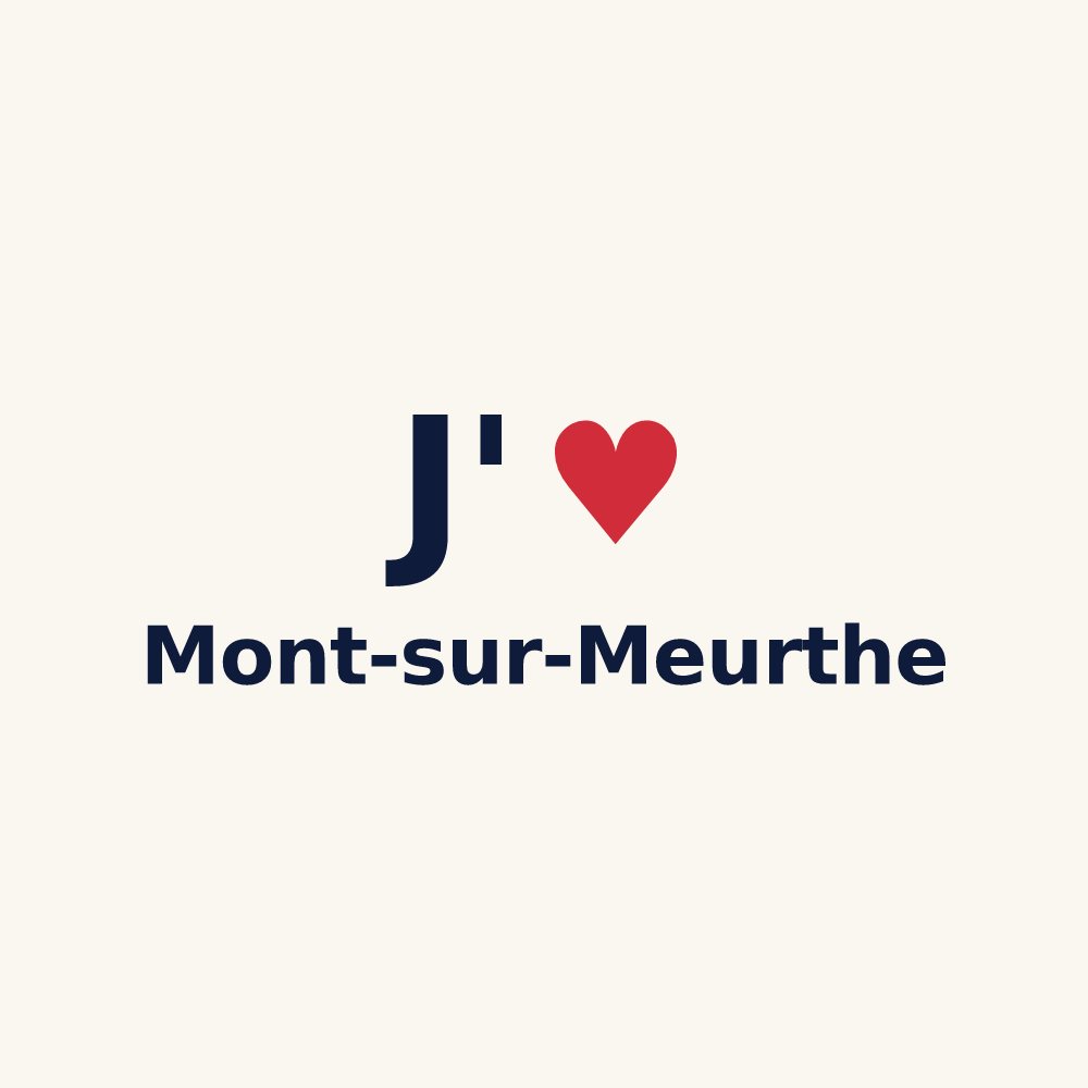 Tasse personnalisée Mont-sur-Meurthe — design J'aime Mont-sur-Meurthe