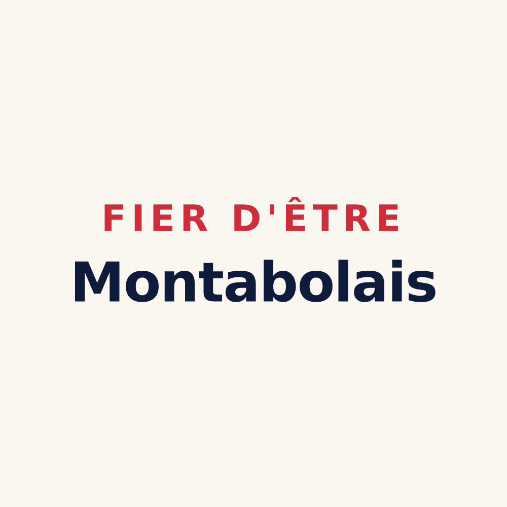 Tasse « Fier d'être Montabolais » — design pour Montabot
