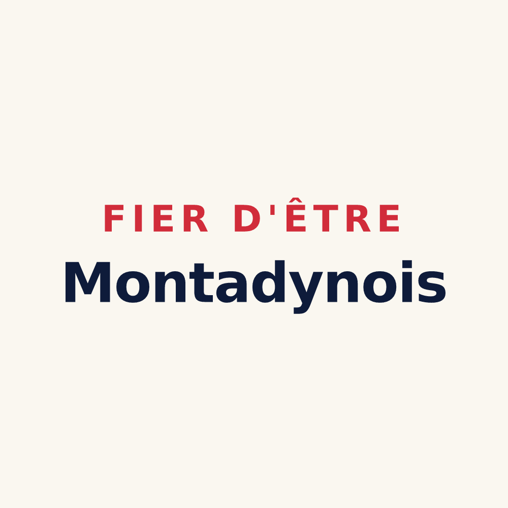 Tasse « Fier d'être Montadynois » — design pour Montady