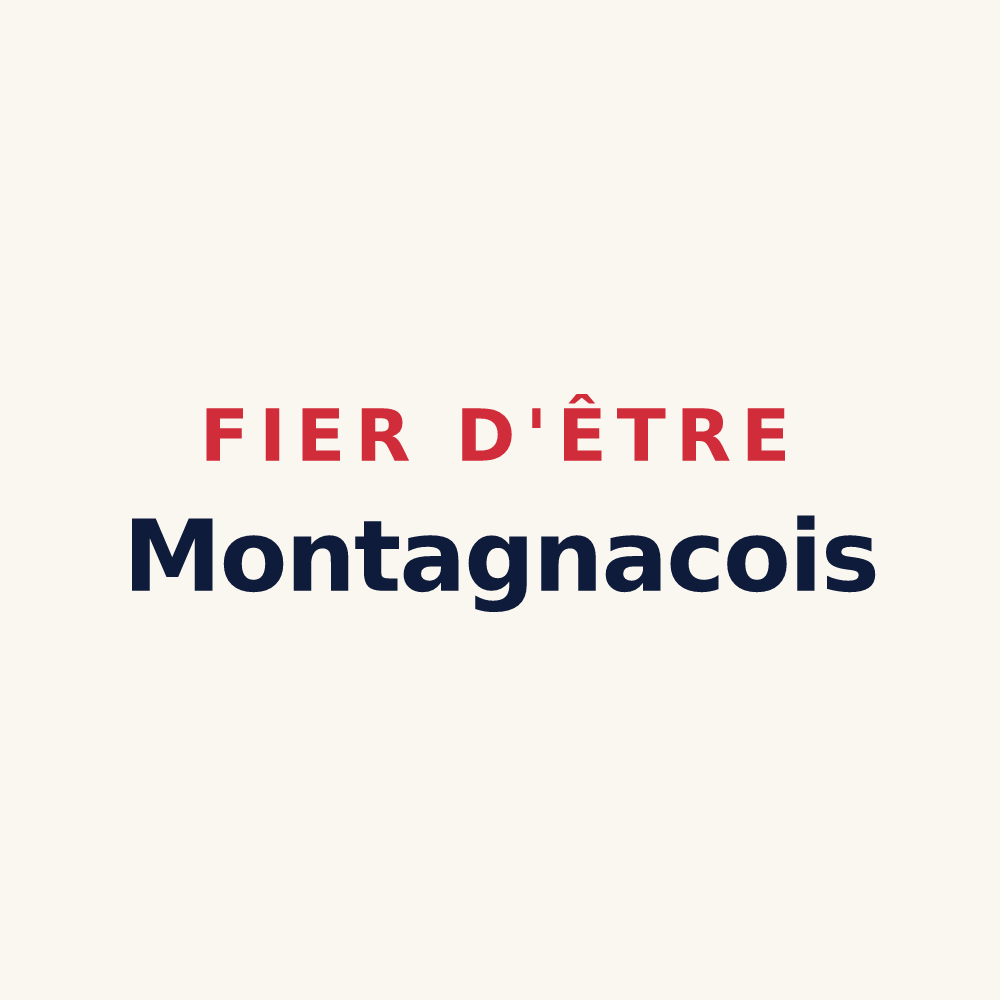 Tasse « Fier d'être Montagnacois » — design pour Montagnac-la-Crempse