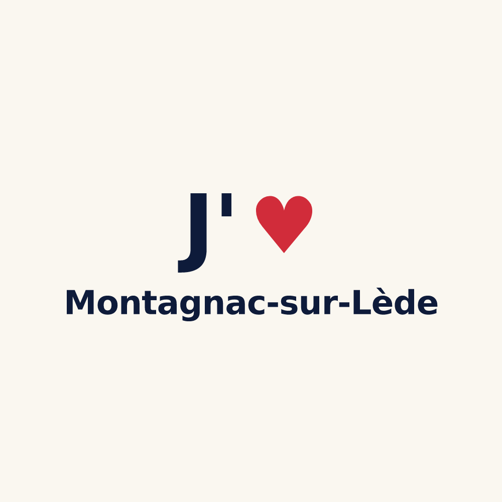 Tasse personnalisée Montagnac-sur-Lède — design J'aime Montagnac-sur-Lède