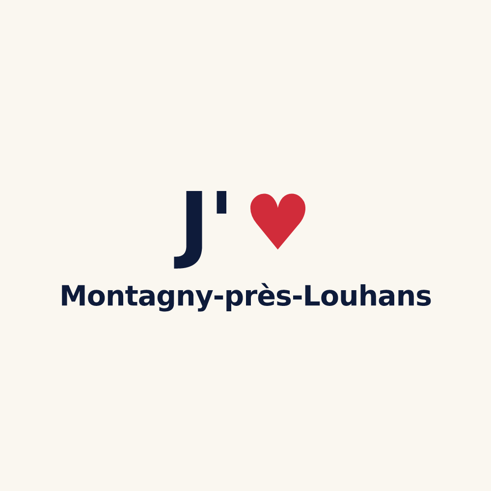Tasse personnalisée Montagny-près-Louhans — design J'aime Montagny-près-Louhans