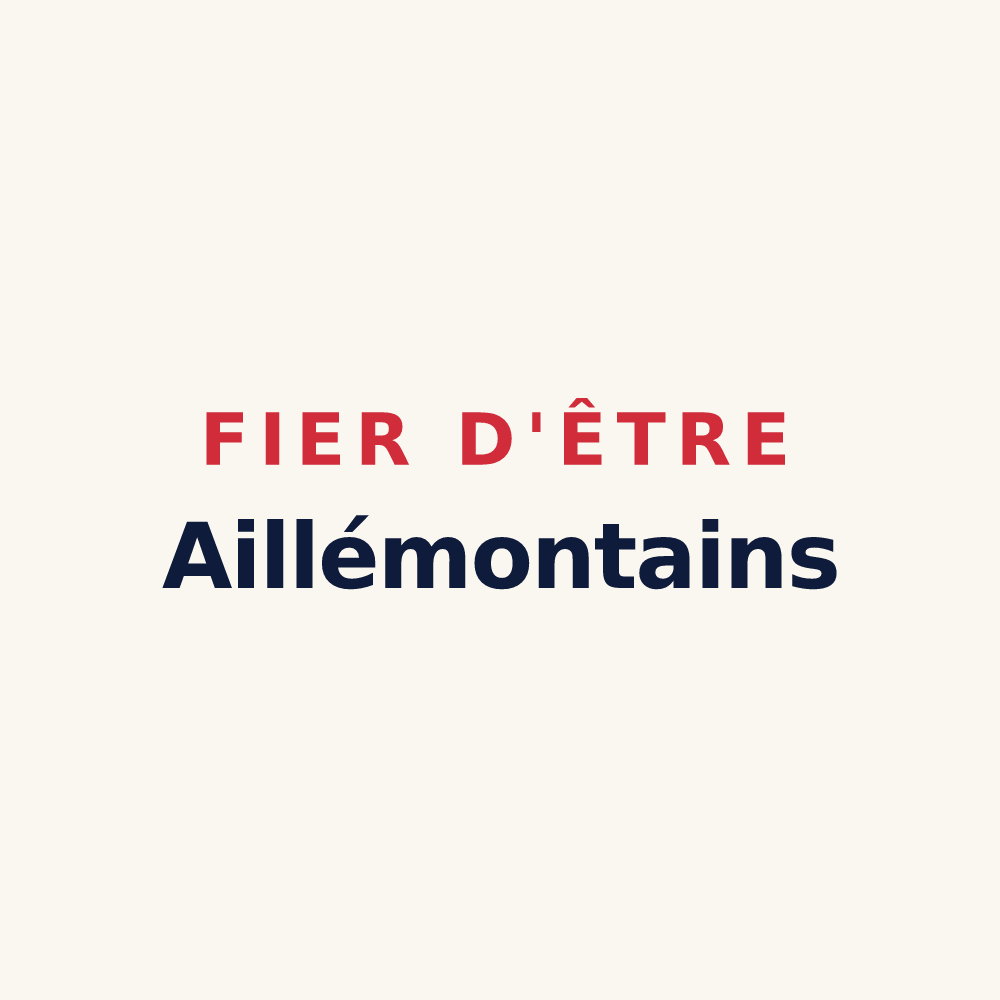 Tasse « Fier d'être Aillémontains » — design pour Montaillé
