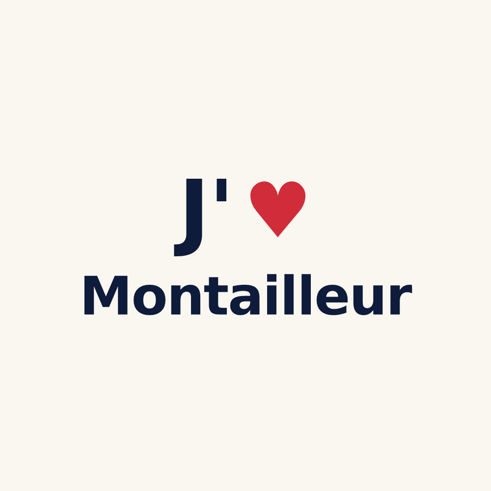 Tasse personnalisée Montailleur — design J'aime Montailleur