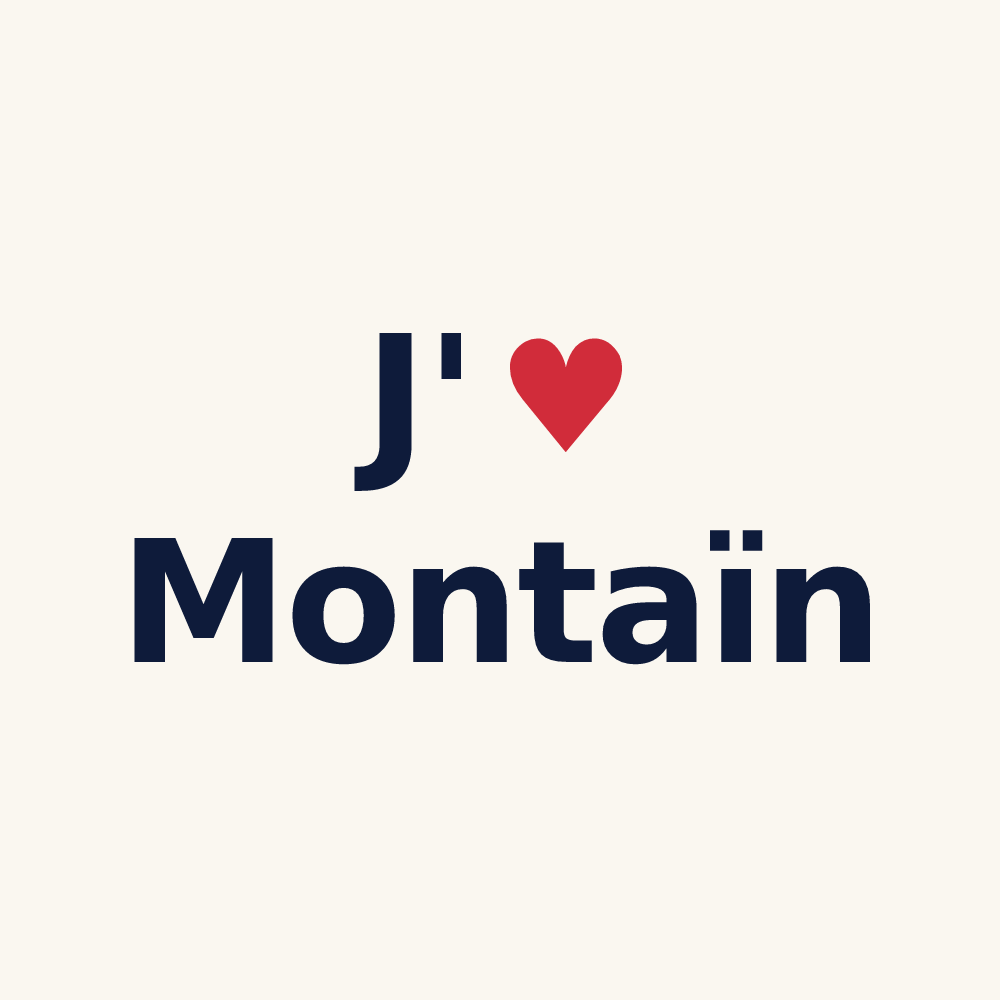 Tasse personnalisée Montaïn — design J'aime Montaïn