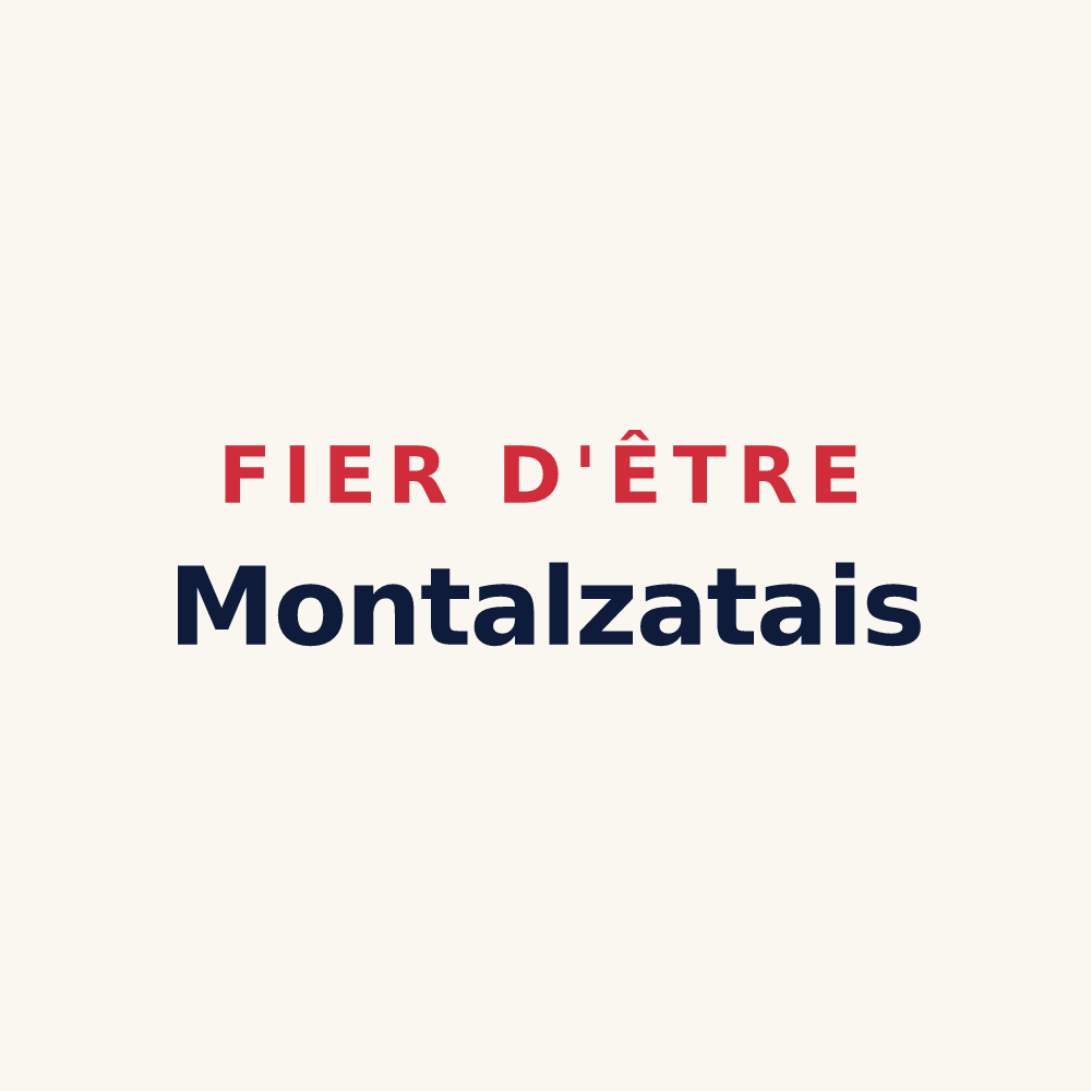 Tasse « Fier d'être Montalzatais » — design pour Montalzat