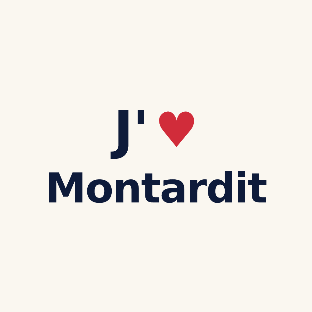 Tasse personnalisée Montardit — design J'aime Montardit
