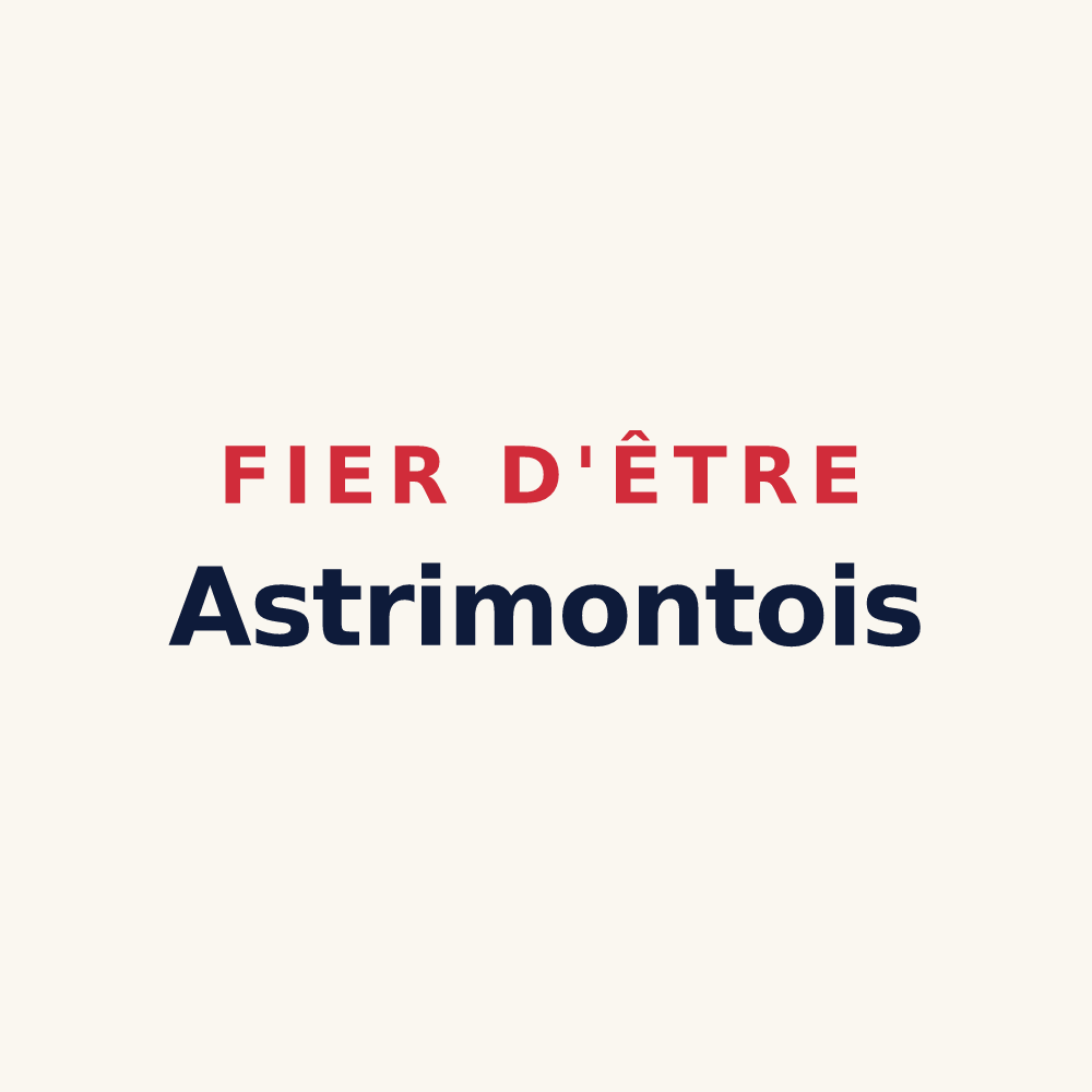 Tasse « Fier d'être Astrimontois » — design pour Montastruc-Savès