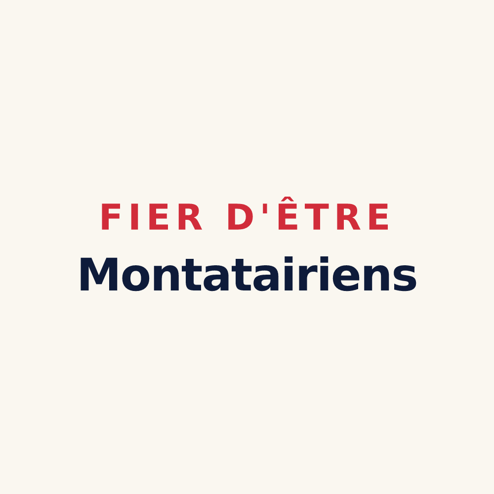 Tasse « Fier d'être Montatairiens » — design pour Montataire