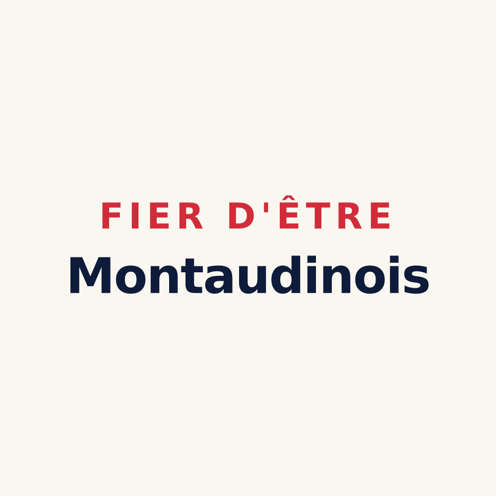 Tasse « Fier d'être Montaudinois » — design pour Montaudin