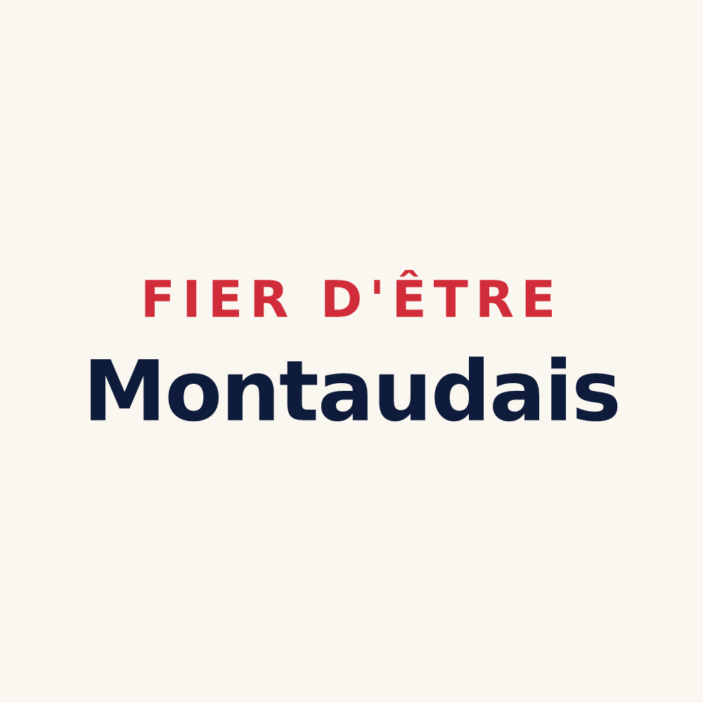 Tasse « Fier d'être Montaudais » — design pour Montaut