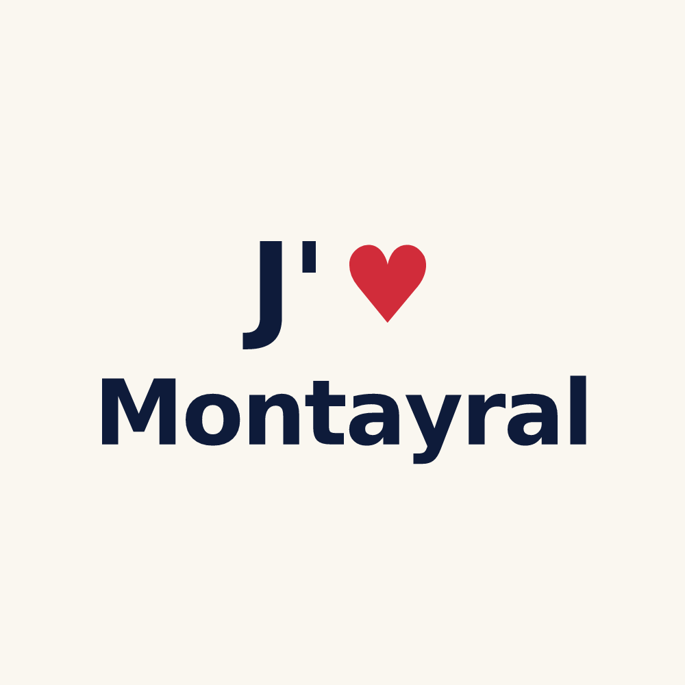 Tasse personnalisée Montayral — design J'aime Montayral