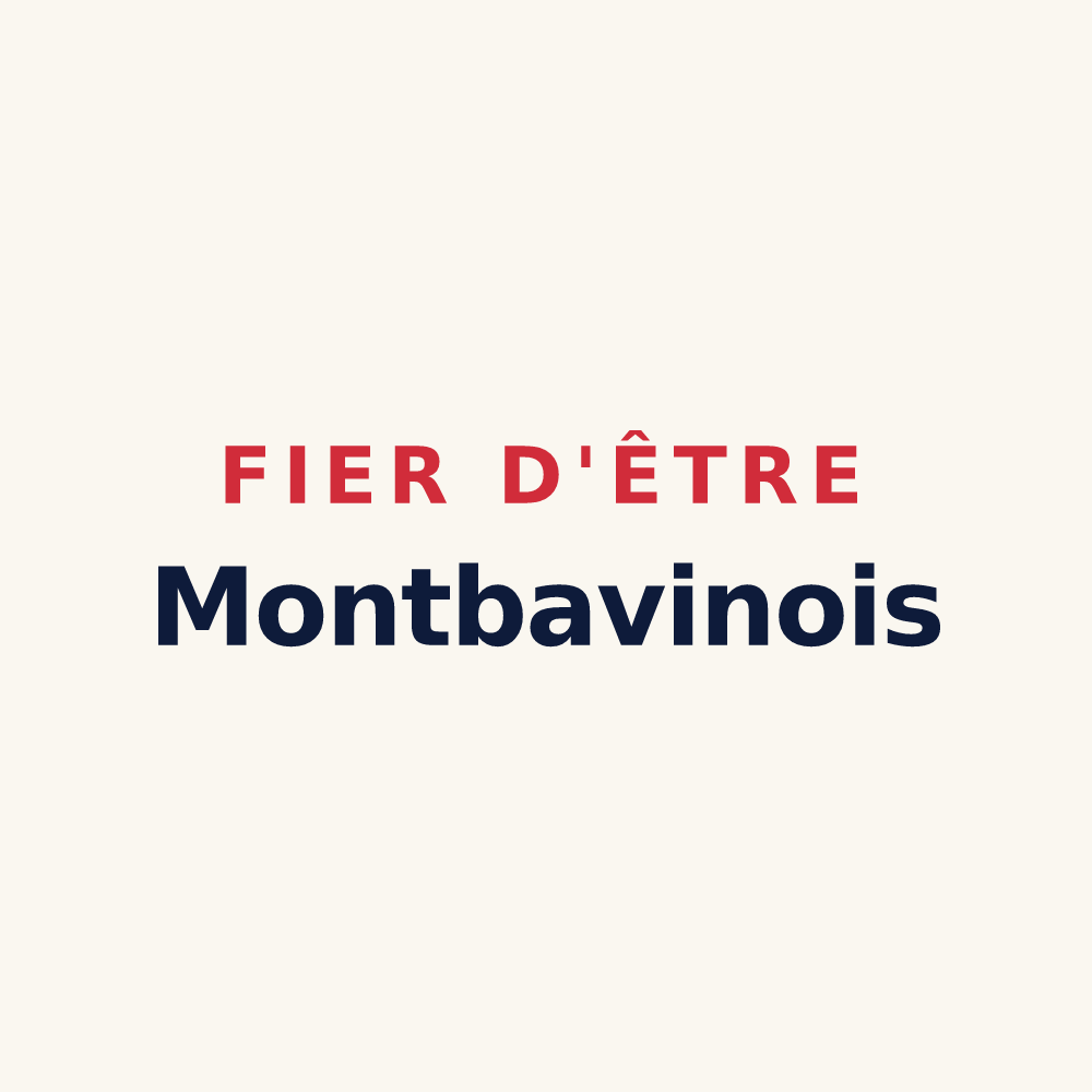 Tasse « Fier d'être Montbavinois » — design pour Montbavin