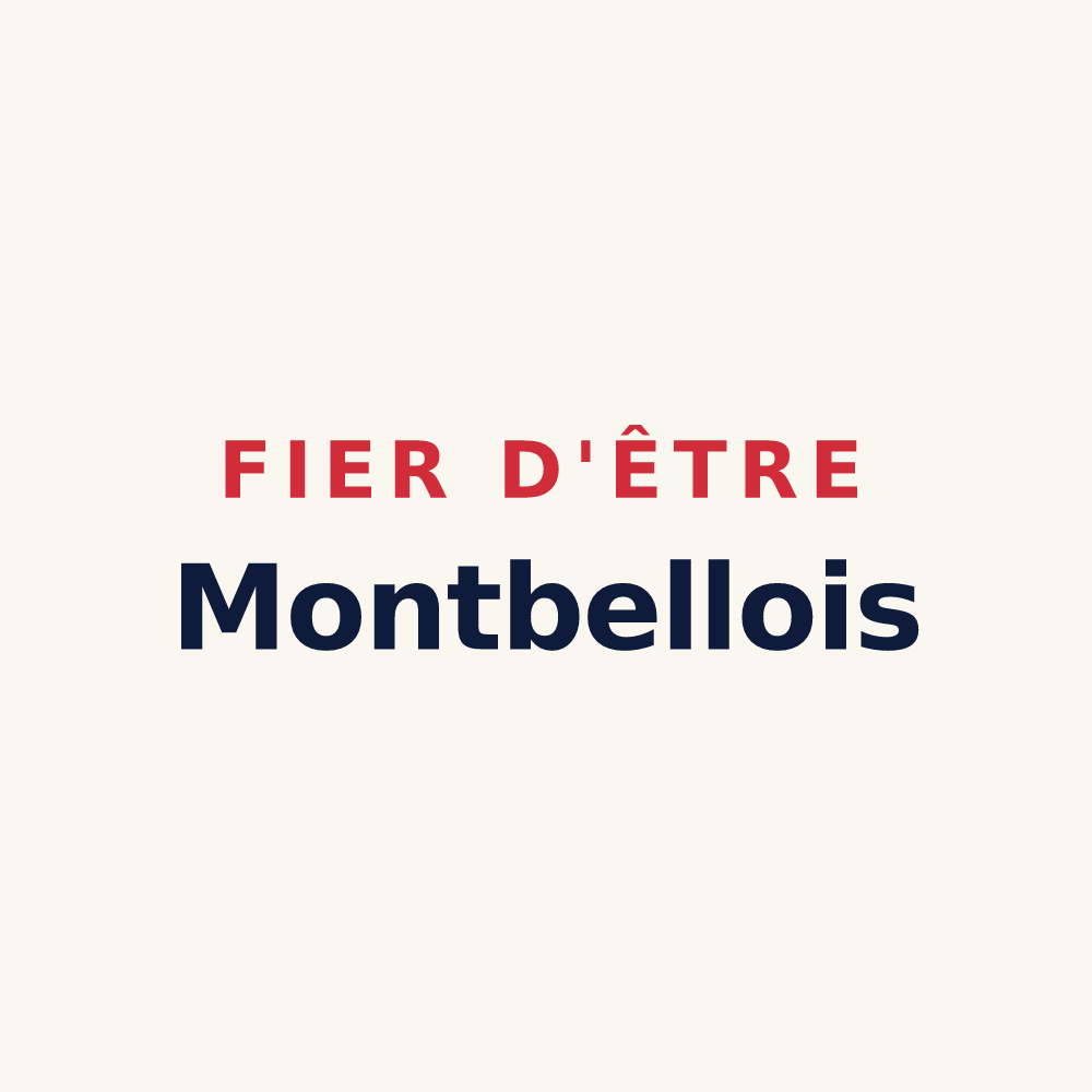 Tasse « Fier d'être Montbellois » — design pour Montbellet