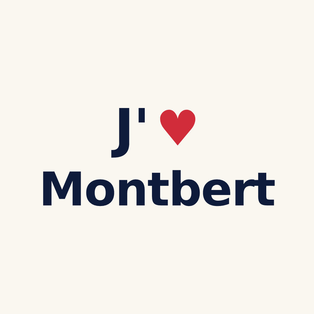 Tasse personnalisée Montbert — design J'aime Montbert