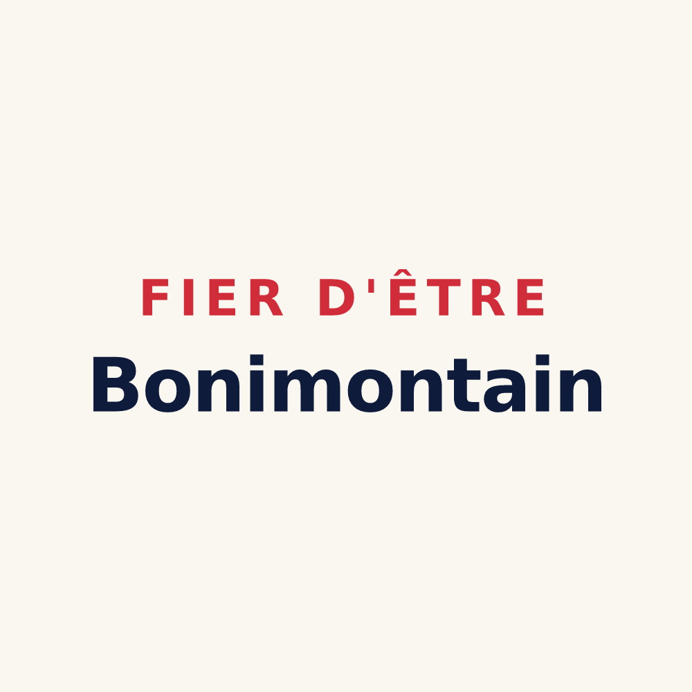Tasse « Fier d'être Bonimontain » — design pour Montbonnot-Saint-Martin