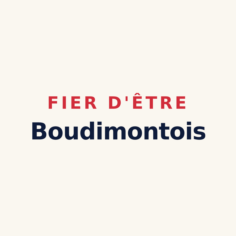 Tasse « Fier d'être Boudimontois » — design pour Montboudif