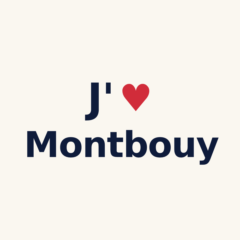 Tasse personnalisée Montbouy — design J'aime Montbouy