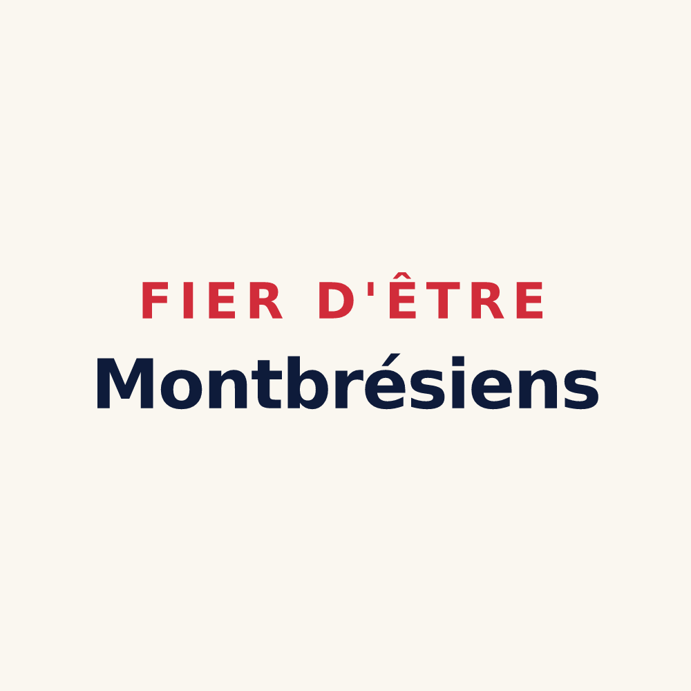 Tasse « Fier d'être Montbrésiens » — design pour Montbré