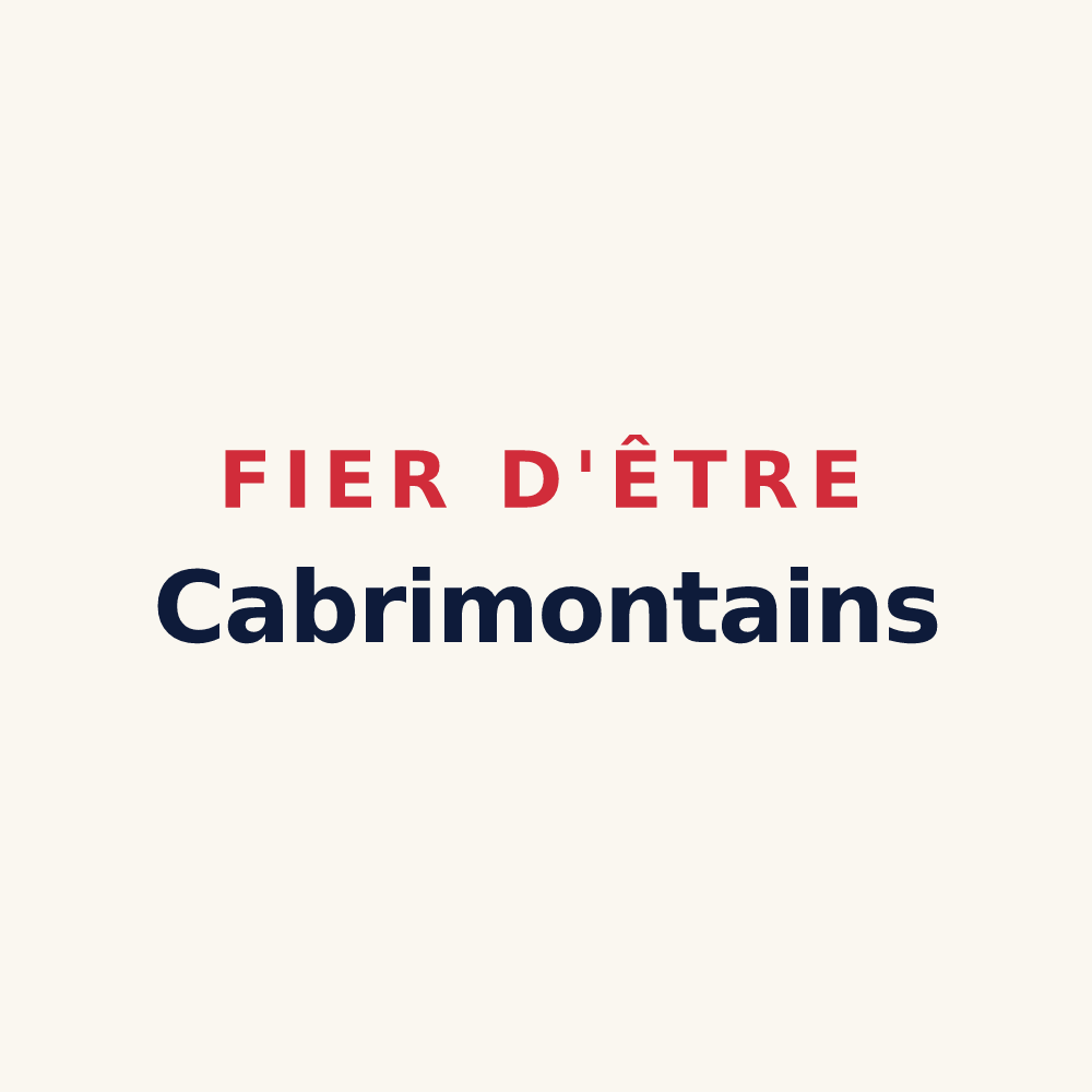 Tasse « Fier d'être Cabrimontains » — design pour Montcabrier