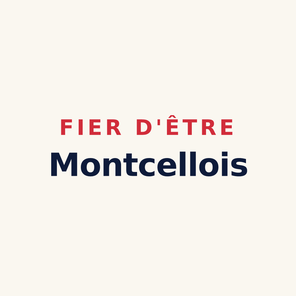 Tasse « Fier d'être Montcellois » — design pour Montcel