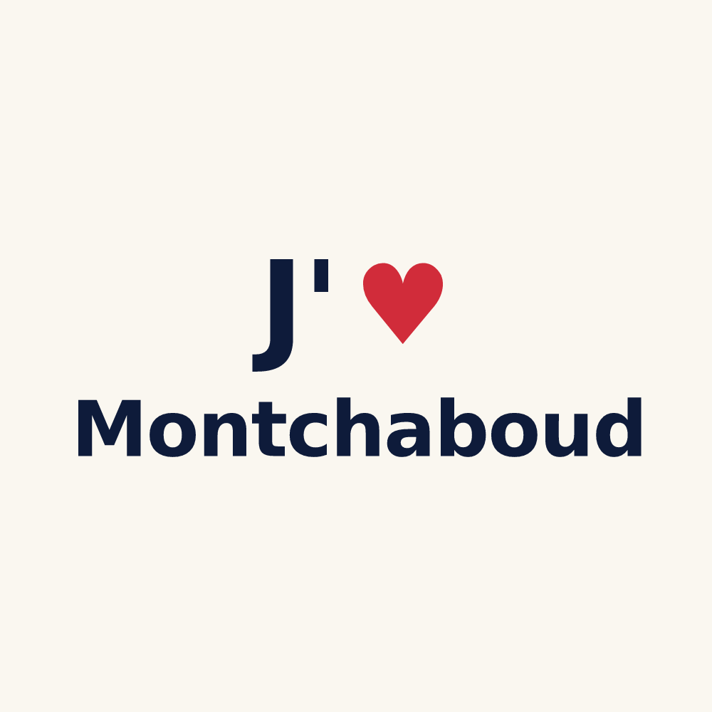 Tasse personnalisée Montchaboud — design J'aime Montchaboud