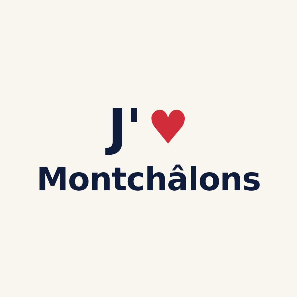 Tasse personnalisée Montchâlons — design J'aime Montchâlons