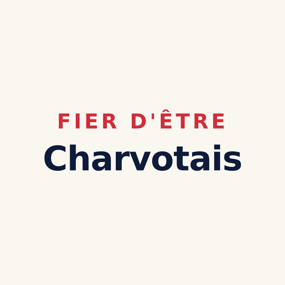 Tasse « Fier d'être Charvotais » — design pour Montcharvot