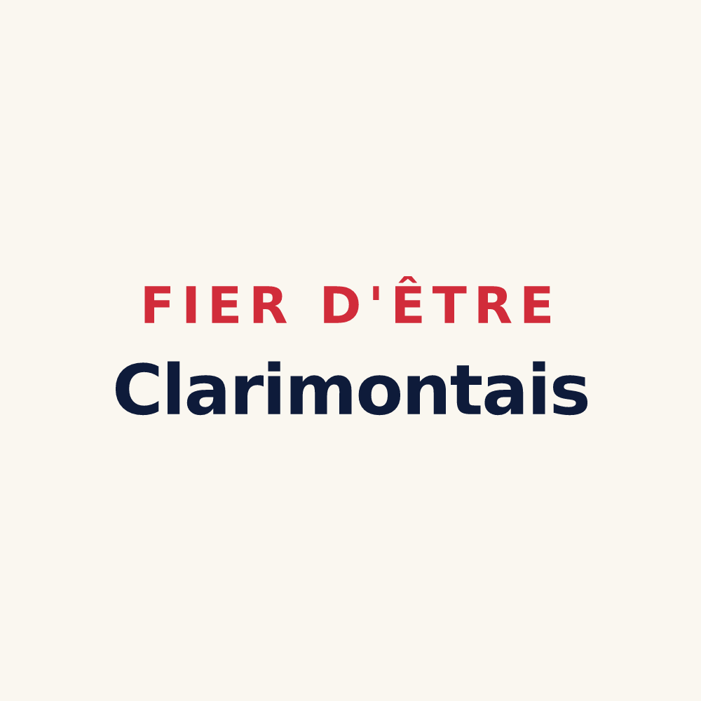 Tasse « Fier d'être Clarimontais » — design pour Montclar-Lauragais