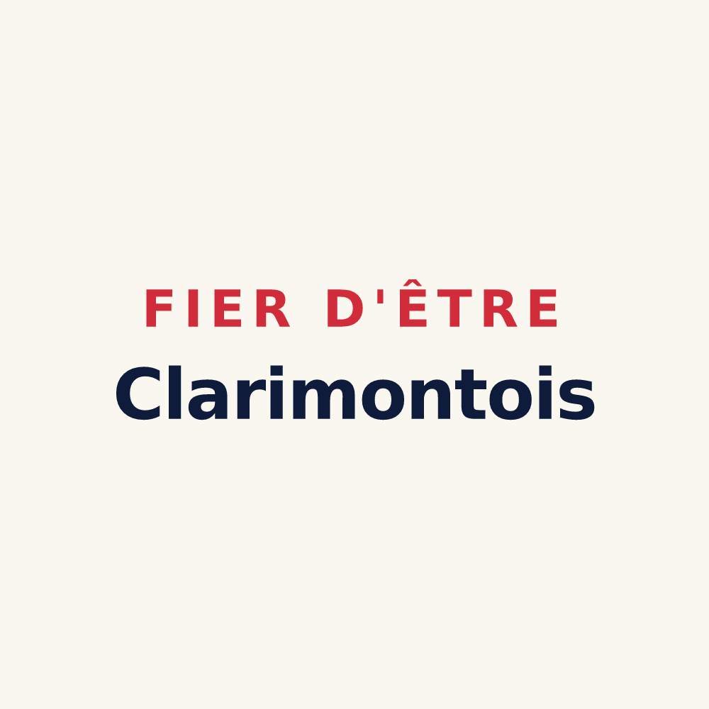 Tasse « Fier d'être Clarimontois » — design pour Montclar