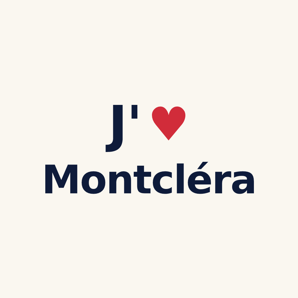 Tasse personnalisée Montcléra — design J'aime Montcléra