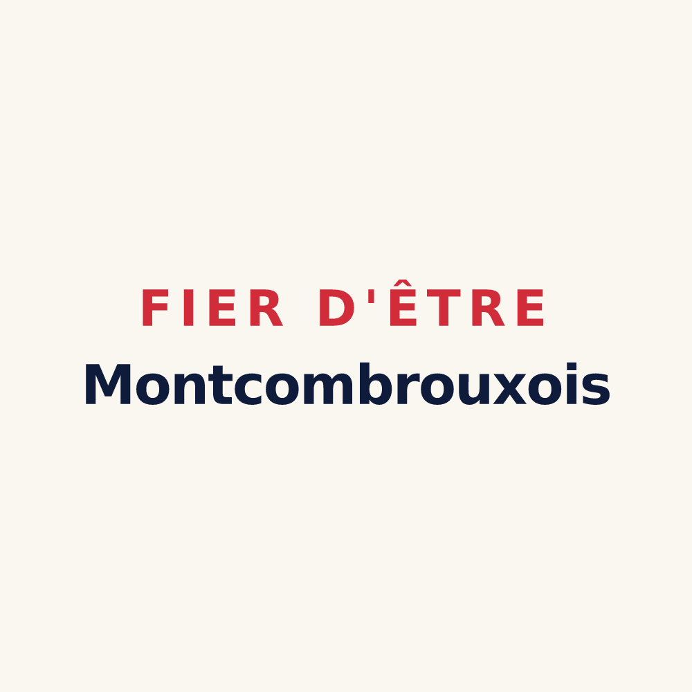 Tasse « Fier d'être Montcombrouxois » — design pour Montcombroux-les-Mines