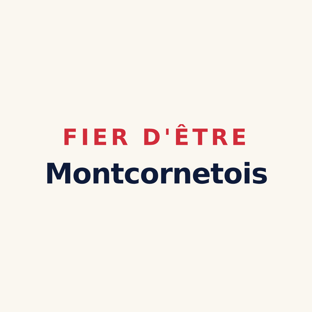 Tasse « Fier d'être Montcornetois » — design pour Montcornet