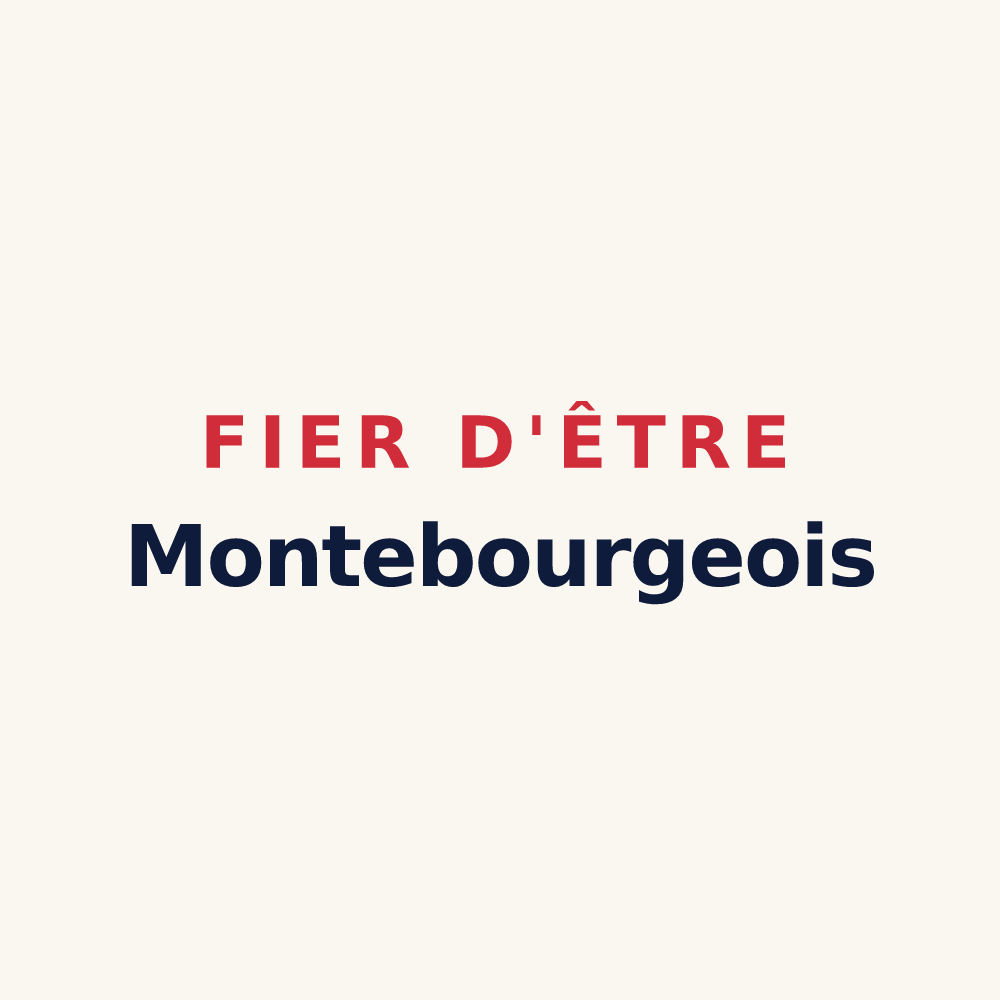 Tasse « Fier d'être Montebourgeois » — design pour Montebourg