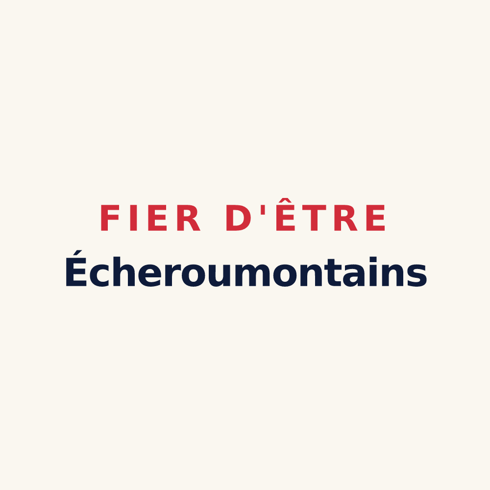 Tasse « Fier d'être Écheroumontains » — design pour Montécheroux