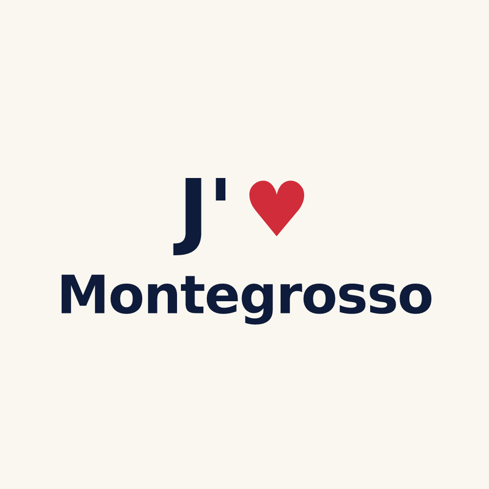 Tasse personnalisée Montegrosso — design J'aime Montegrosso